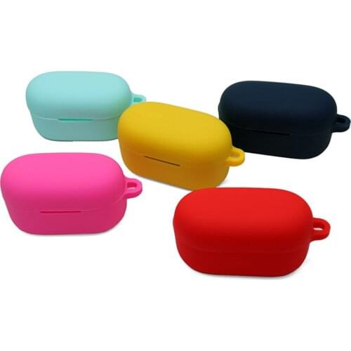 Silicone Case for AKG N400NC Wireless Bluetooth Headset Shockproof Protective Case Earphone Cover Storage Bag with Carabiner