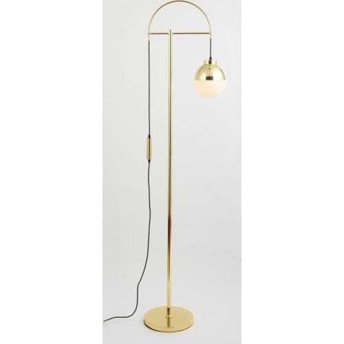 Postmodern Living Room Golden Ball Glass Floor Lamp Planner Model Room Bedside Floor Lamp