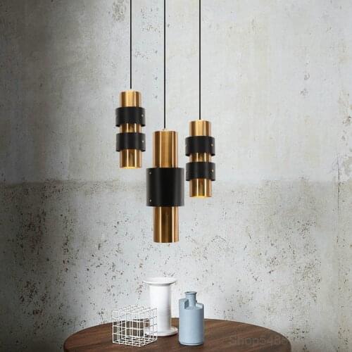 Modern Light Luxury Bronze Golden Pendant Lights Creative Restaurant Bar Kitchen Living Room Bedroom Art Deco Industrial Lamps