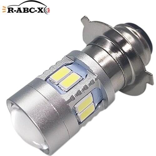 RUIANDSION 1 Pcs P15D-25-3 5730SMD LED Motorcycle Headlight Motorbike Moped Scooter Head Bulb DC 6V 12V 24V White 6000K 600Lm