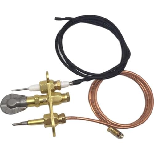 Liquefied Gas M8*1 Thermocouple 900mm Ignition line Three Fire Long Open Flame Components Gas Heater Fire Pit Replacement Parts