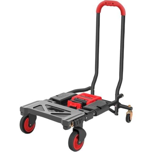 120 kg heavy foldable hand sack wheel cart folding cart trolley travel luggage shopping cart portable household