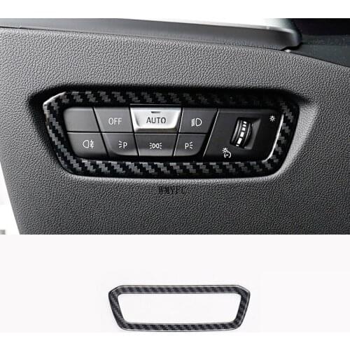 Internal Headlamps Adjustment Switch cover trim Sticker Car styling Accessories For BMW 3 Series 2019 2020 2021