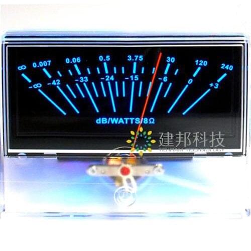 High Precision Ear Amplifier Front Stage Vu Meter DB Power Amplifier Peak Level Meter Sound Pressure Meter with Backlight P-97