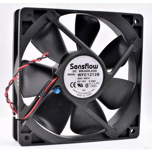 WFC1212B 12cm 12025 120mm fan DC12V 0.44A computer case thermal temperature control silent cooling fan