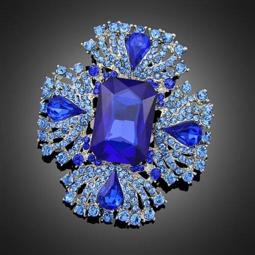 Rhinestone Shiny Crystal Brooches for Women Brooch Pins Jewelry High Quality