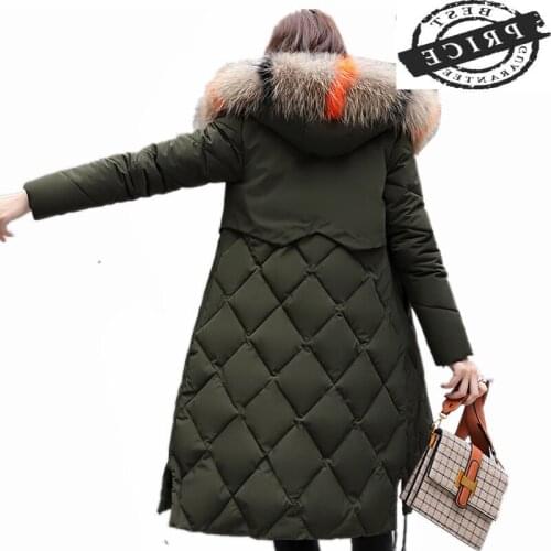 Winter Jacket Women 2021 New Long Warm Parkas Cotton Padded Slim Coat Female Faux Fur Top Clothes Jaqueta Feminina LWL23a