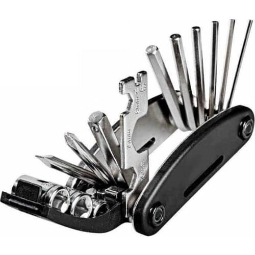 1Pcs 16 in 1 Multifunctional Bicycle Repair Tool Set Portable Folding Hex Wrench Screwdriver Kit Bicycle Repair Tool