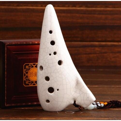 12 Holes Ocarina Alto C Key AC Ocarina Flute Legend of Zelda Ocarina Crack shape 12 Hole alto C Ocarina Folk Music Instrument