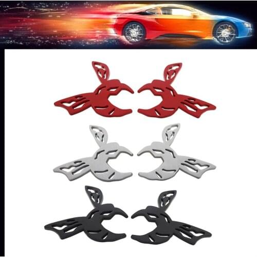 2pcs 3D Premium Super Bee Scat Pack car Hood Fender trunk Bonnet Decal Emblem Badge Sticker for Charger Challenger Dart Viper