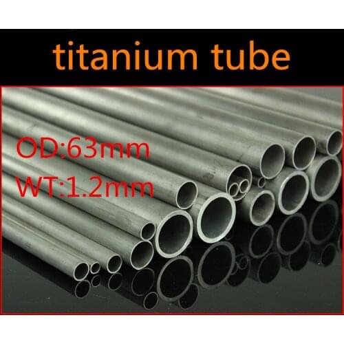 63mm OD 60.6mm ID ASTM GR2 titanium tube TA2 Industrial titanium tube Automobile exhaust modification Titanium Pipes