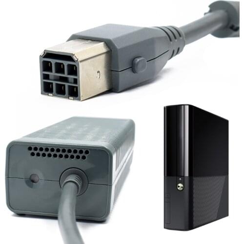 AC Adapter Charger Power Supply Cable Cord for -Xbox 360 Fat AC Console