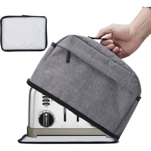 Toaster Bread Machine Cover 2 Piece Toaster Cover with Zipper Protector Dust Proof Anti Scratch Washable Home Kitchen Easy Clean
