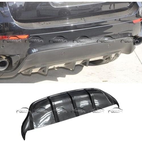 E71 X6 Back Bumper Spoiler Diffuser for BMW E71 X6 Original Bumper Real Carbon Fiber Rear Lip