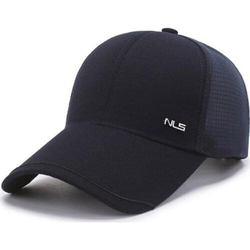 Breathable Baseball Caps For Men Mesh Cap Snapback Cap Summer Mens Cap Extra-thin Casual Sports Cap Adjustable Size Black Hat