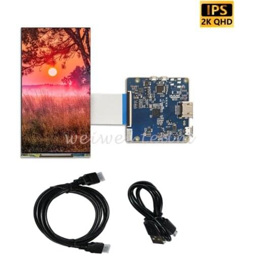 Raspberry Pi Screen 6 Inch 2k Display LS060R1SX02 1440 x 2560 High Resolution MIPI Interface LCD Controller Board For VR DIY