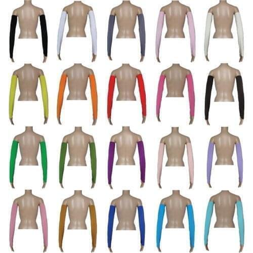 20 Colors Muslim Women Oversleeve Elastic Arm Cover Short Sleeve Tshirt Accessory Sun Protection Fashion Middle East Clothing