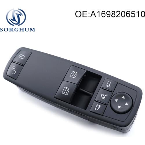 Electric Power Window Master Switch Button A1698206510 For Mercedes-Benz W169 A160 A180 W245 B200