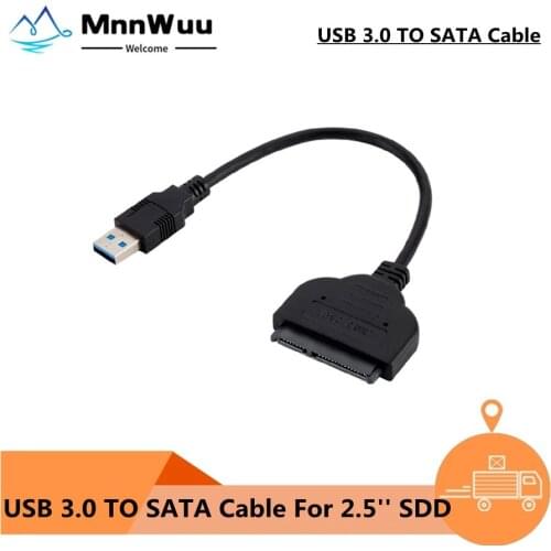 USB Sata Cable USB 3.0 to 22pin SATA Cable Adapter SATA Converter SATA to USB 3.0 Supports 2.5 inch SATA Hard Drive Converter