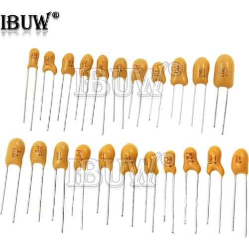 5PCS Tantalum Capacitor 16V 20V 25V 35V 50V 0.1UF 0.22UF 0.33UF 0.47UF 100UF 220UF 1UF 2.2UF 4.7UF 10UF 15UF 22UF 47UF DIP IBUW