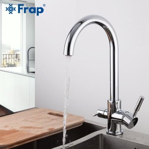 FRAP Kitchen Faucet brass kichen sink faucet water mixer taps with filtered water mixer faucet cold and hot water tapware