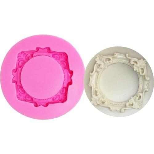M1079 Frame cake Decorating Fondant Cake Silicone Mold Candy Biscuits Molds Chocolate Cake Mould DIY Kitchen Baking Tools