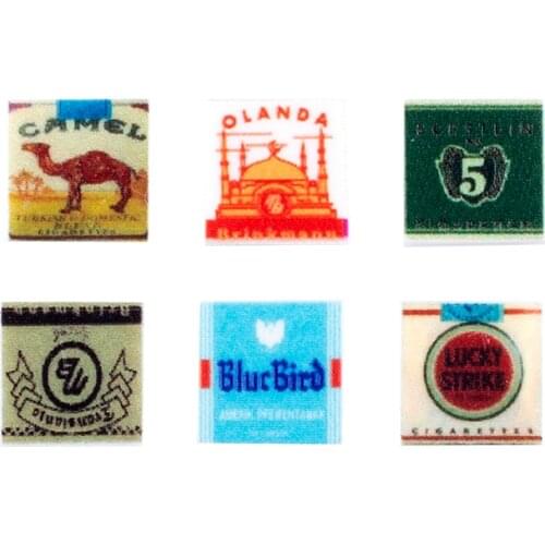 Mini City Figures Hand-held Cigarette Building Blocks Parts 1X1 Compatible 3070 Printing Accessories Military Toys for Children