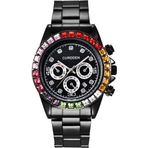 Mens Top Brand Watches Fashion Stainless Steel Business Waterproof Date Quartz Designer Wristwatches Montres de Marque de Luxe