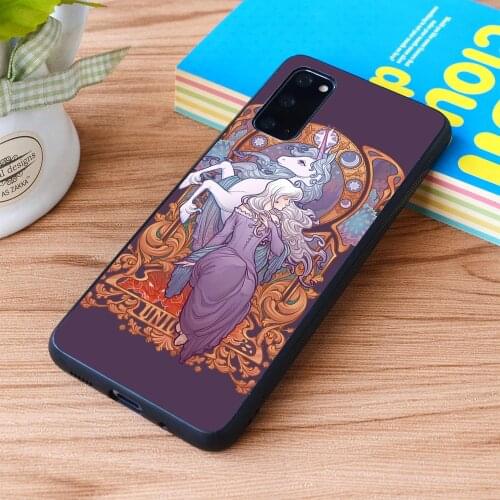 For Samsung Galaxy Lady Amalthea - The Last Unicorn Soft TPU border Samsung Galaxy Case