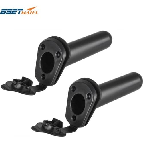 BSET MATEL 2 Pieces Nylon Fishing Tackle Accessory tool Fishing Rod Holder Tackle with Cap Cover Gasket for Kayak Boat Canoe