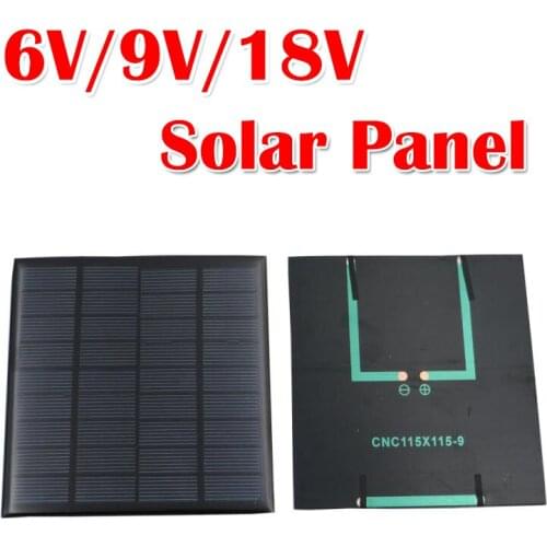 Portable Mini Solar Panel 6/9/18V DIY Battery Power Solar Cells Charging Board Outdoor Sports Emergency Charger paneles solares