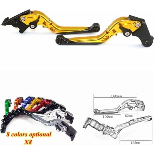 For HONDA GROM MSX125 MSX125SF Motorcycle CNC Adjustable Brake Clutch Lever Adjustable folding 90 degrees extensible
