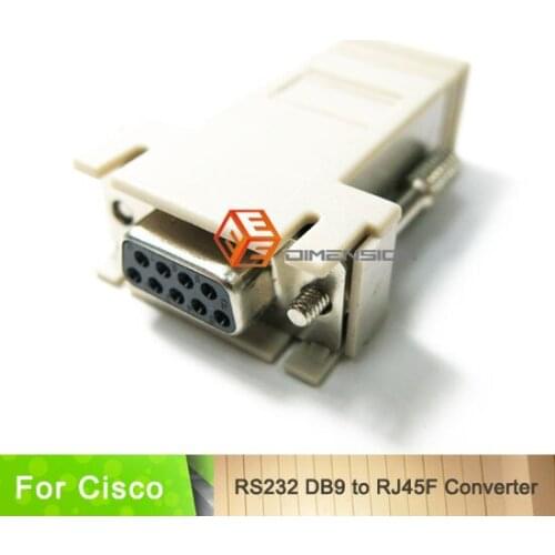 Network null modem adapter rs232 modular cab-9as-fdte RJ45 to RS23 DB9 adapter