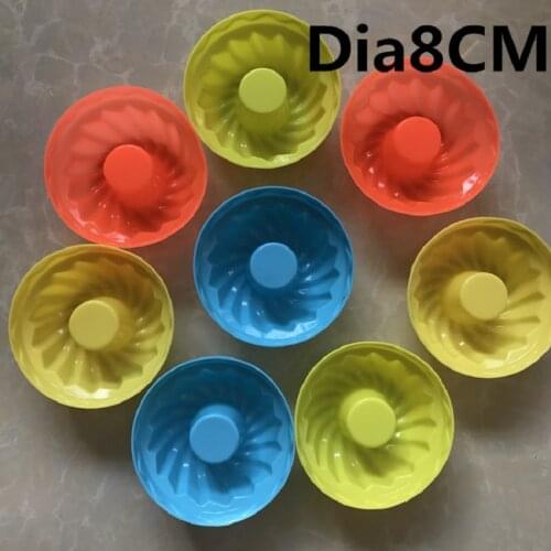 Flower silicone angel Chiffon Cake mold baking tool diameter 8cm colour random