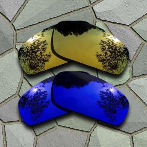 Yellow Golden&Violet Blue Sunglasses Polarized Replacement Lenses for Oakley Monster Pup