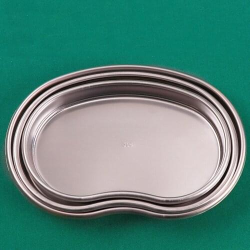 High-quality 304 stainless steel curved plate thickened anti-iodine disinfection plate tray beauty equipment waist plate large