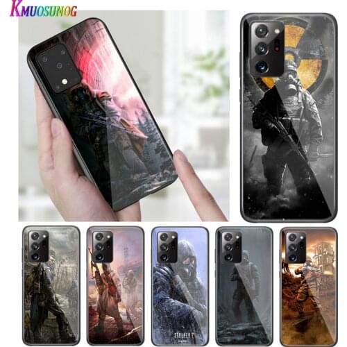 Bright Black Cover Stalker Clear Sky for Samsung S20 Ultra Plus A91 A81 A71 A51 A41 A31 A21 A21S A11 5G Phone Case