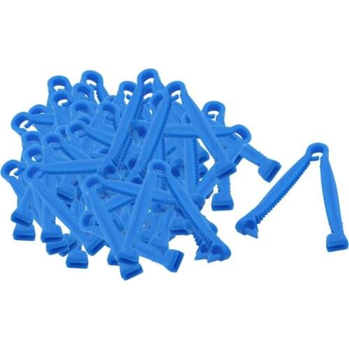 Umbilical Navel Cord Clamp - Pack Of 100 Pcs - For Animals Cow Sheep -Blue