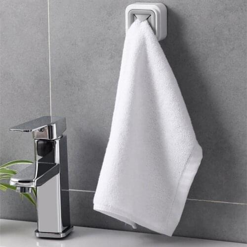 1Pcs Towel Holder Kitchen Bathroom Wash Cloth Clip Holder Dishclout Storage Rack Detachable Punch-free