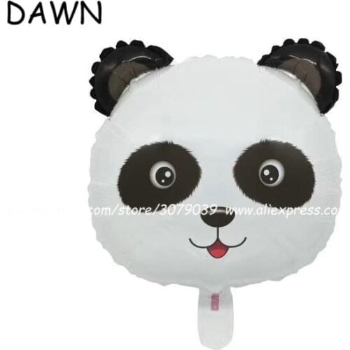 10pcs/lot Cute Panda Foil Balloon Children Kids Birthday Party Decoration Funny Home Garden Decor Kids Gifts ballon