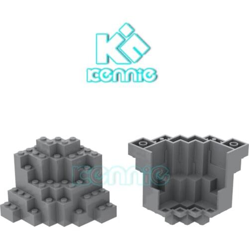 20pcs/lot Kennie Building Blocks DIY stone mountain parts Compatible with NO.23996 Mountain Brick 8X8X6 Rock Panel Part