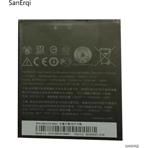 Battery For HTC 2000mAh Battery for HTC Desire 526 Battery 526G B0PM3100 Replacement Full Capacity Battery