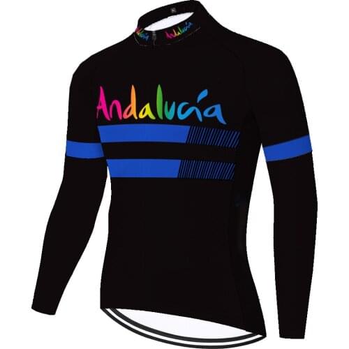 Andalucia Summer Spirng Masculina Retro Cycling Jersey Tenue Velo Homme Maillot Hombre Camiseta Ciclismo Masculino Ciclismo