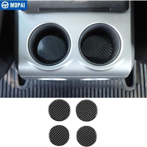 MOPAI Car Stickers for Ford F150 2009+ Carbon Fiber Car Cup Mat Pad Decoration Cover Accessories for Ford F150 Raptor 2009-2014