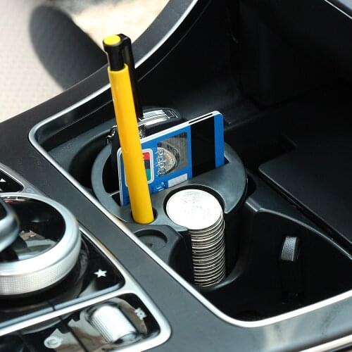 Car-styling Car Storage Box Organizer Holder Cup with Coins Cards Slot for Keys Stowing Tidying Auto Accessories