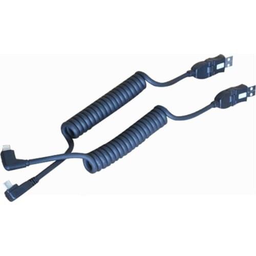 Car USB charger cable Carplay cable type-c fast charging Fit for Audi portable charging line with android i-p-hone connecter