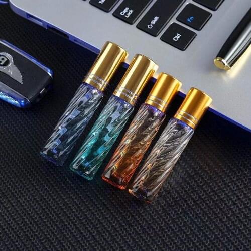 4ml Colourful Glass Essential Oil Roller Bottles with Glass Roller Balls Aromatherapy Perfumes Lip Balms Roll On Bottles