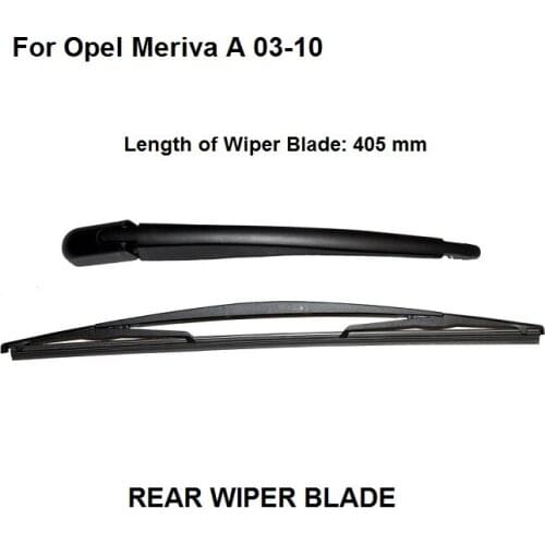 FOR VAUXHALL OPEL MERIVA MK1 A 2003-2010 REAR WINDSCREEN WINDOW WIPER ARM & BLADE NEW 405MM