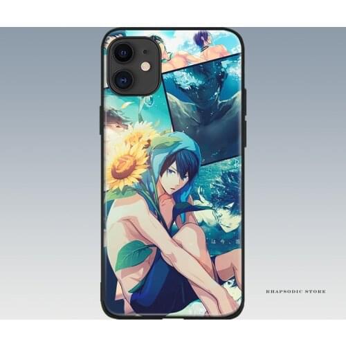 Haruka nanase Free! anime soft silicone Phone case cover shell For iPhone 6 6s 7 8 Plus X XR XS 11 Pro Max