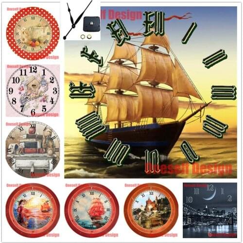 2020top popular new style 5d diamond painting full set ship clock 5d diamond mosaic sale 5d diamond embroidery full square/round